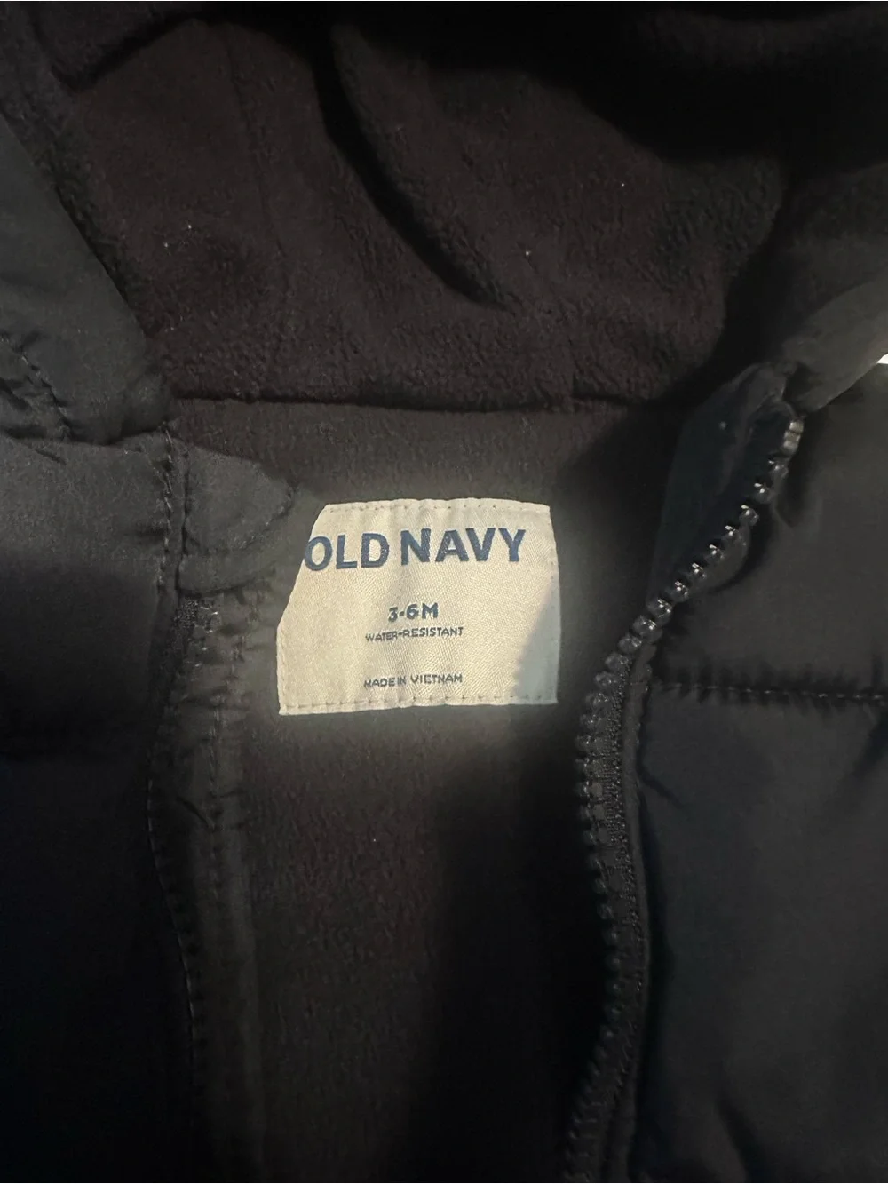 Old Navy navy blue Toddler Puffer Jacket with Hood